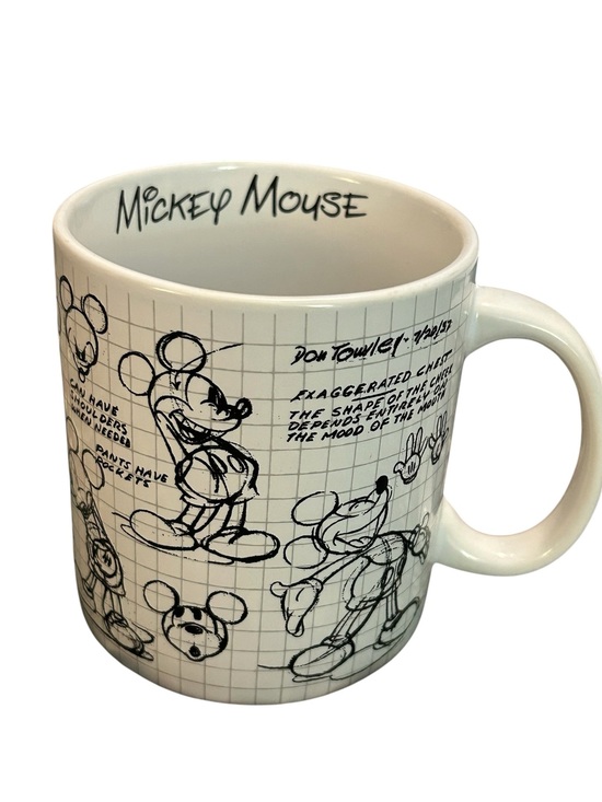 Disney Other - Sketch Book Disney Mickey Mouse Large 4.5'' Cup Mug Coffee Tea